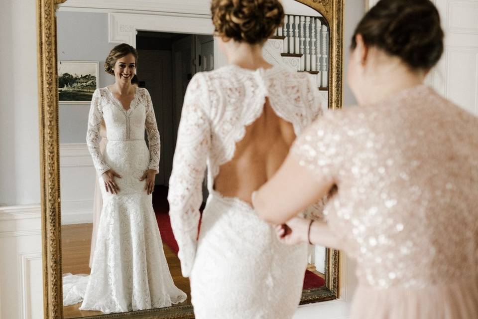 Wedding dress alterations